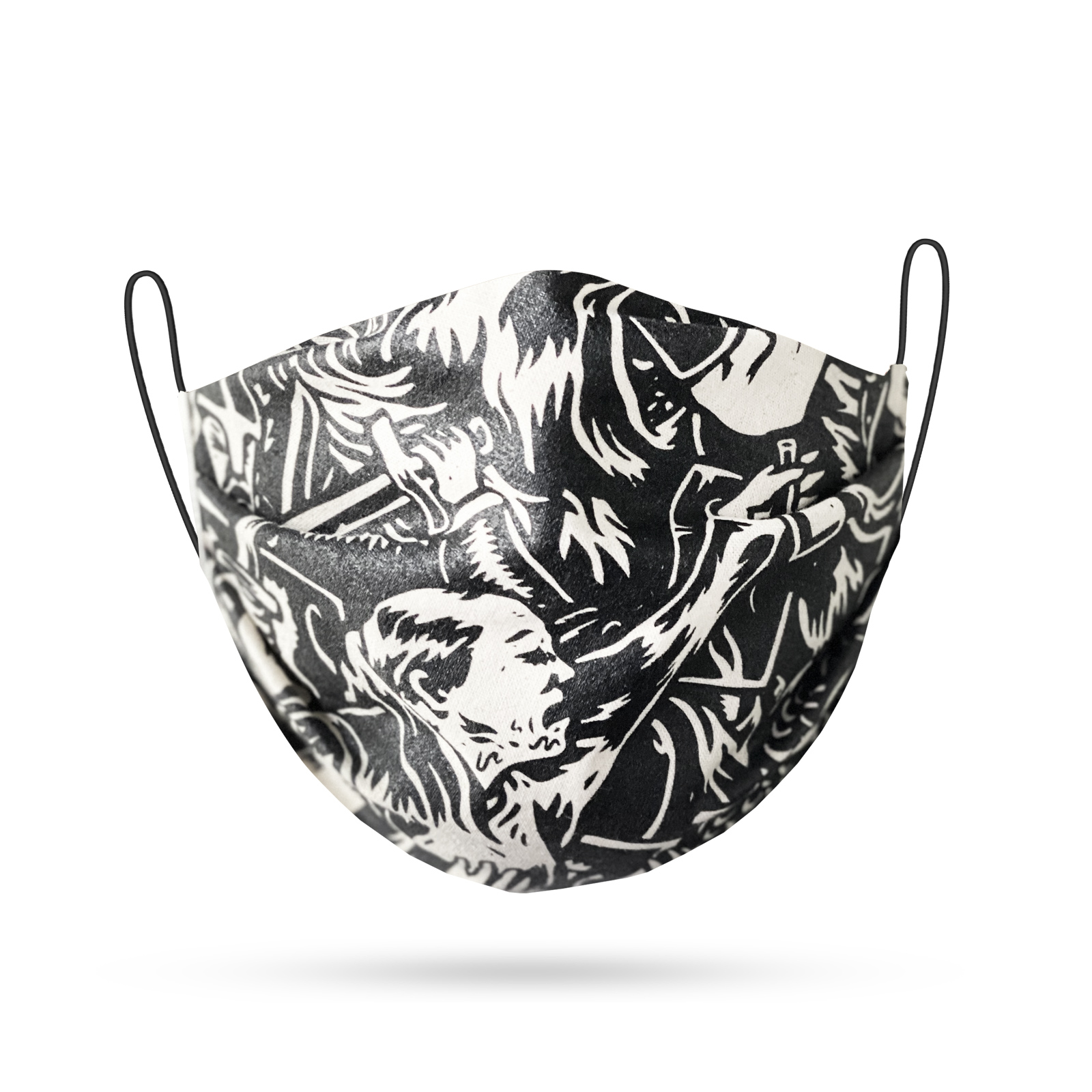 Woodland Jute Woodland Jute Maske Illustration Woodland Jute Woodland Jute Maske Illustration